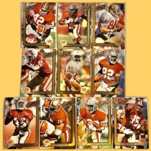 1991 Action packed San Francisco 49ers 10 card Set- Montana, Rice, Craig, Lott